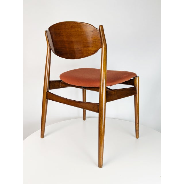 Teak and Fabric Dining Chairs by Leonardo Fiori for Isa Bergamo, 1960s, Set of 5 For Sale - Image 15 of 18