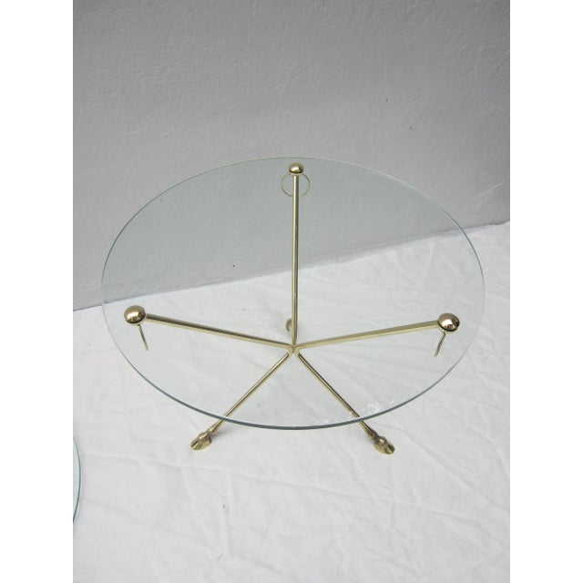 Bronze Bagues Style Bronze and Glass Tables - a Pair For Sale - Image 8 of 9