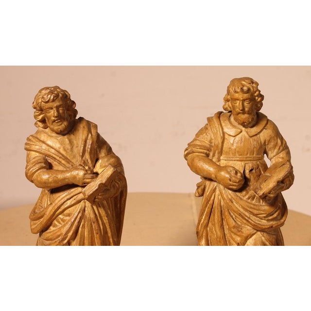 Venetian Artist, Statues of Saint Mark, 16th Century, Walnut, Set of 2 For Sale - Image 11 of 14