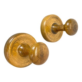 Hook Coat Rack in the style of Charlotte Perriand, 1970s, Set of 2 For Sale