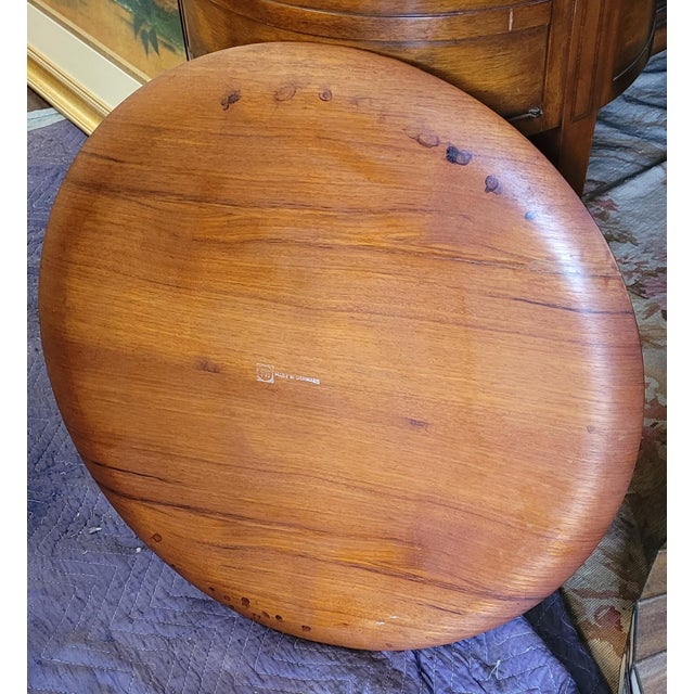 1960s 1960s Fritz Hansen Small MCM Disc Top Table For Sale - Image 5 of 9