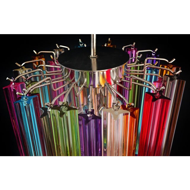 Vintage Murano Chandelier, 1980 For Sale - Image 3 of 18