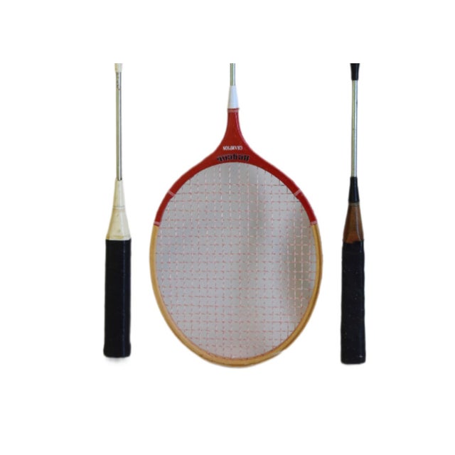Vintage Badminton Sports Racquets, S/3 For Sale - Image 4 of 6