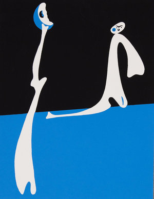 Joan Miro, Personnage au clair de lune, Screen Print