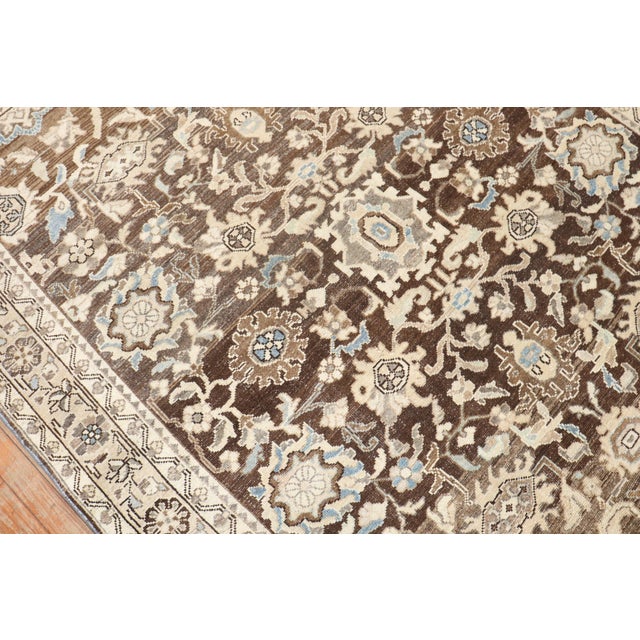 Textile Antique Zabihi Collection Persian Malayer Brown Rug - 5'6" x 7' For Sale - Image 7 of 10