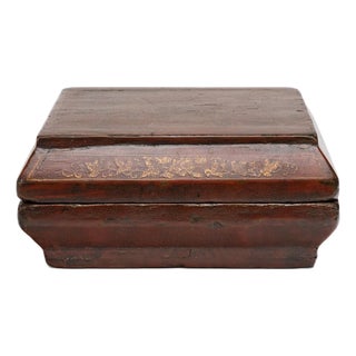 Chinese Painted Snack Box With Deer & Lingzhi, C. 1850 For Sale