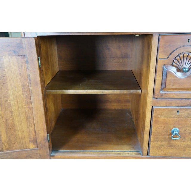 Late 20th Century Lexington Bob Timberlake Cherry Step Back Display Cabinet Buffet Hutch Bookcase For Sale - Image 16 of 18