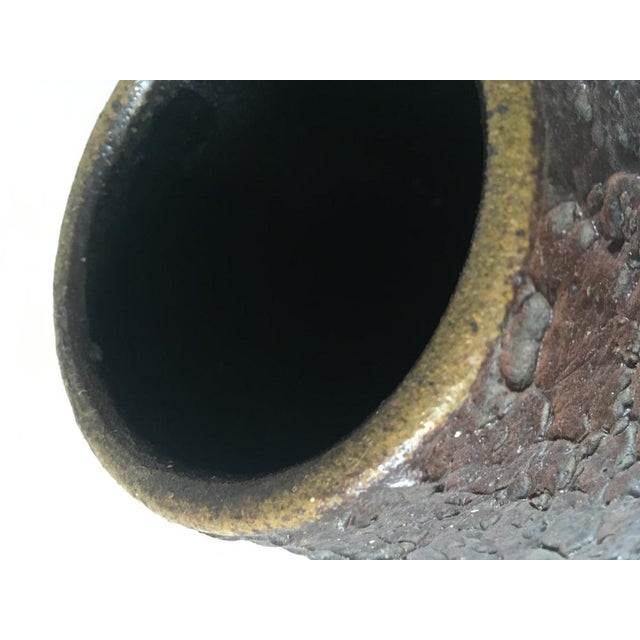 Mid-Century Modern Brutalist Floor Vase, 1960s For Sale - Image 3 of 6
