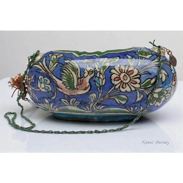 Polychrome Kashkul Begging Bowl Pottery, 1950s For Sale - Image 13 of 18