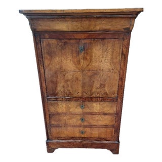 Antique Louis Philippe Secretaire in Walnut, 1800s For Sale