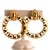 Late 20th Century Chanel Open Work Doorknocker Earrings, A Pair For Sale - Image 5 of 5