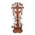 Brown 20th Century Folk Art Handmade Tramp Art Crucifix, 1890s For Sale - Image 8 of 18