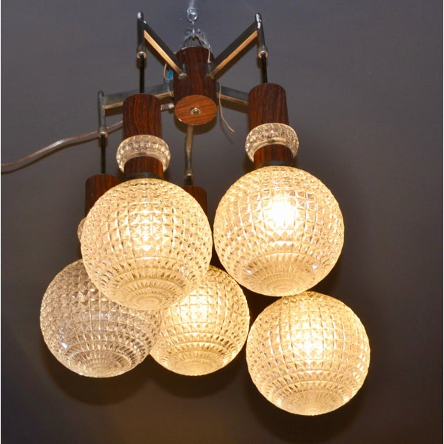 1960s Ceiling Lamp with 5 Lights For Sale - Image 5 of 8