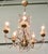 6 Branch Pink Venetian Art Deco Chandelier This is a very pretty and quality piece, it has slender brass arms profusely...