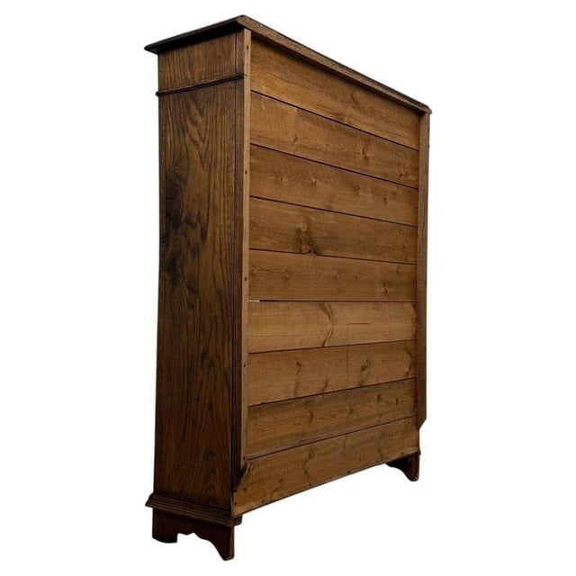 Antique 19th Century Carved Oak Display Cabinet For Sale - Image 9 of 11