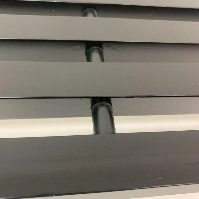 Wood Mid-Century Slatted Wooden Bench, 1970s For Sale - Image 7 of 10