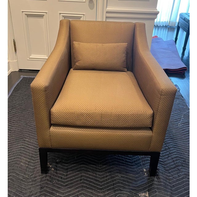 Pair of Custom Armchairs in Jim Thompson Silk Upholstery , part of a large Gold Coast Estate Exquisitely tailored custom...