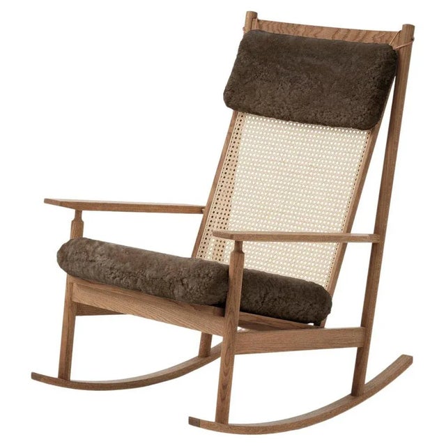 Gold Swing Rocking Chair by Warm Nordic For Sale - Image 8 of 8