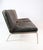 Stainless Steel & Black Leather 2-Seater Sofa by Mann for Norr11, 2000s For Sale - Image 3 of 16