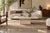 An exceptional example of Italian mid-century modern design, this vintage 1980s travertine coffee table pairs the visual...