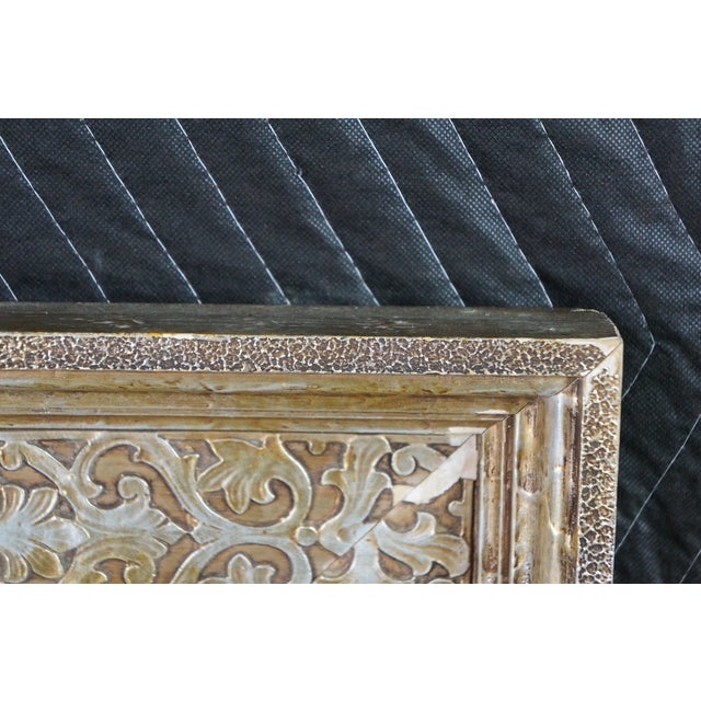 Vintage Clossons Cincinnati Baroque Rococo Arabesque Scrolled Wall Mantel Mirror For Sale - Image 6 of 13