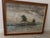 Watercolor and ink painting of a remote Hawaiian beach with a rustic shack and twin palm trees standing guard. The sky...