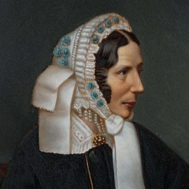 Early 20th Century 1910's Antique English School Portrait For Sale - Image 5 of 9