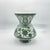 Emerald Handmade Ceramic King Vase (30cm) Emerald Green Hatai Pattern Pedestal Form For Sale - Image 8 of 10