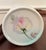 Mid-Century Porcelain Rose Cachepot With Gold Trim With Matching Plate For Sale - Image 9 of 12