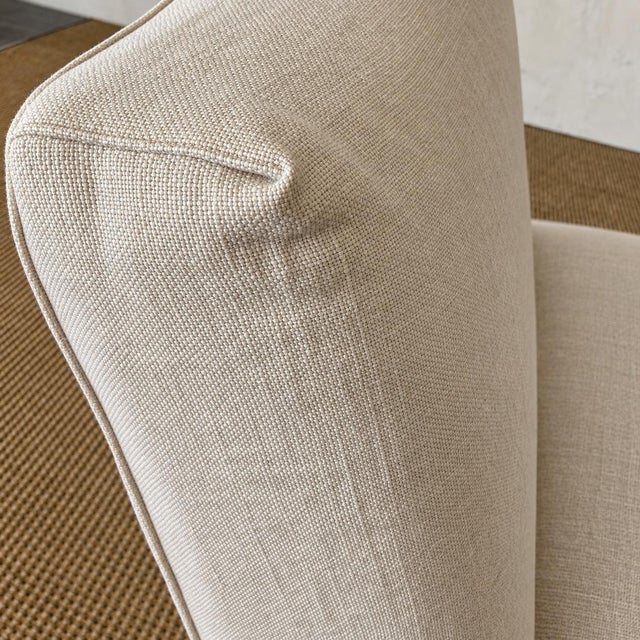 Slip Covered in Linen Chair- Kosa For Sale In Los Angeles - Image 6 of 7