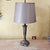 Neoclassical Vintage Neoclassical Metal Column Table Lamp With Double Pull Chains For Sale - Image 3 of 18