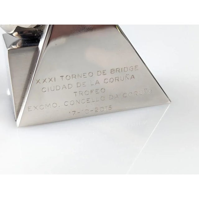 Damian Garrido Trofeo, Bridge Sculpture, 2000s, Metal & Nickel For Sale - Image 4 of 5