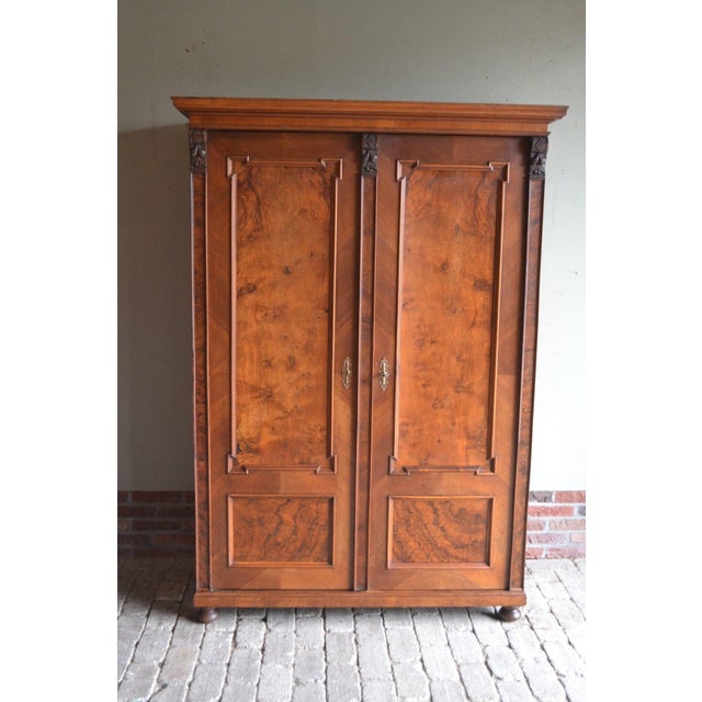 Antique Walnut Cupboard For Sale - Image 9 of 9