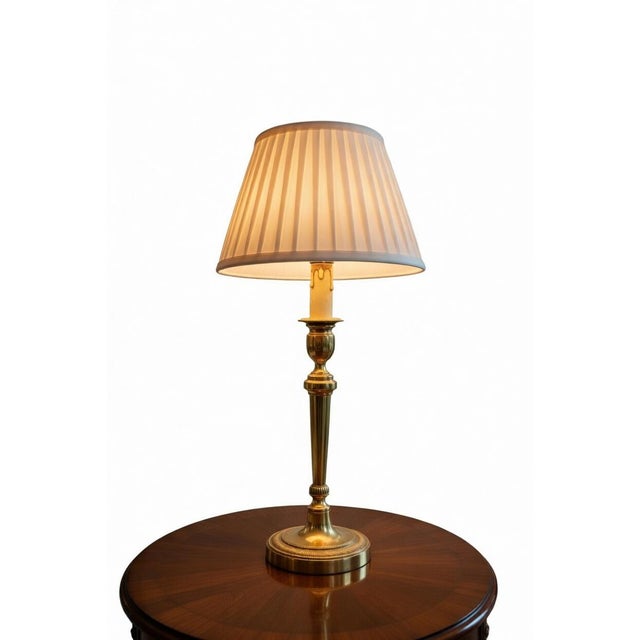 Vintage Brass Table Lamp, 1920s For Sale - Image 10 of 10