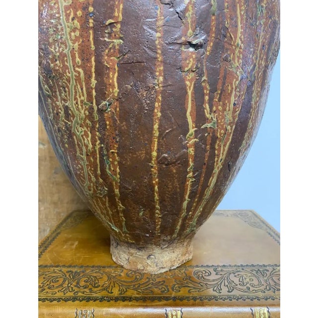 Brick Red Late 19th Century Shigaraki Tsubo Style Ceramic Storage Vessel For Sale - Image 8 of 9