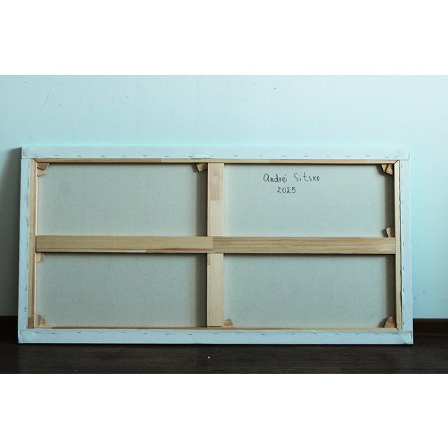 Blue Artist Andrei Sitsko "The Garden Xv" Modern Original Painting For Sale - Image 8 of 11