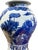 Ceramic Vintage Lg Chinoiserie Cobalt Blue & White Temple Ginger Jar 23" H For Sale - Image 7 of 12