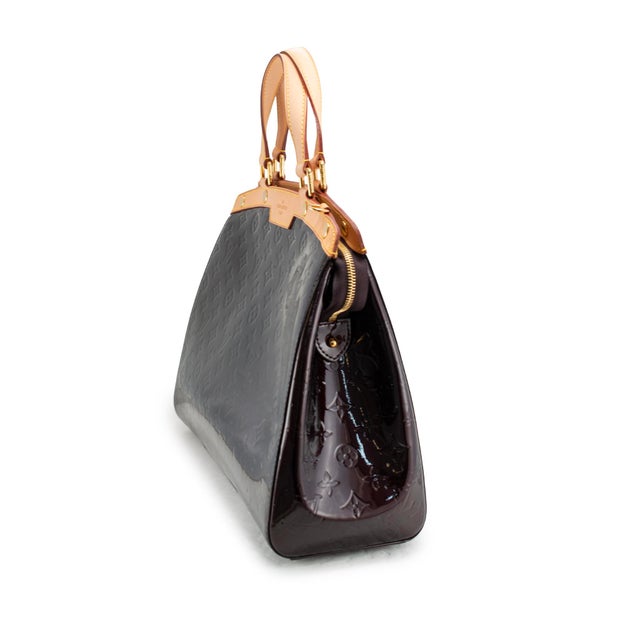 Louis Vuitton Louis Vuitton Monogram Vernis Brea Patent Leather Brass Hardware Handbag For Sale - Image 4 of 13