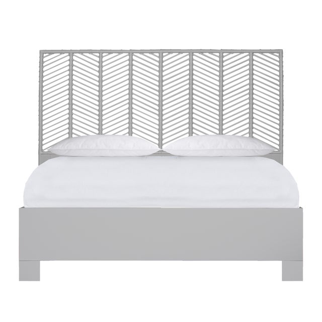 Liam Platform Bed King - Light Gray For Sale - Image 12 of 12