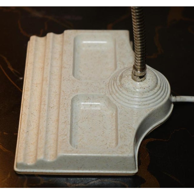 Metal Bankers Table Lamp with Original Switch, 1950s For Sale - Image 7 of 10