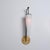 Large Vintage Italian Wall Sconce in Brass with Black Metal and Opaline Glass, 1950s For Sale - Image 4 of 8
