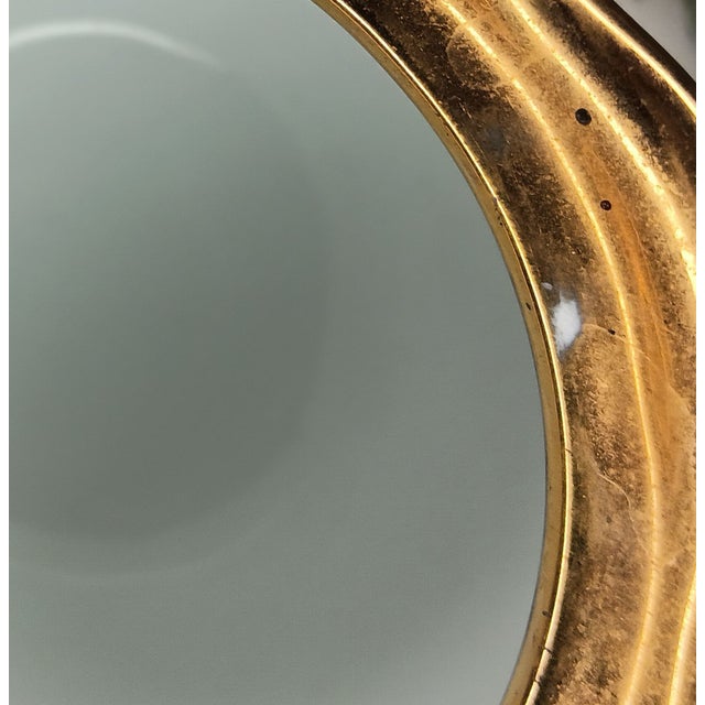 1930s VTG Floral Handpainted Porcelain Jardiniere Rose Bowl Vase Gold Three Footed 5" For Sale - Image 5 of 17