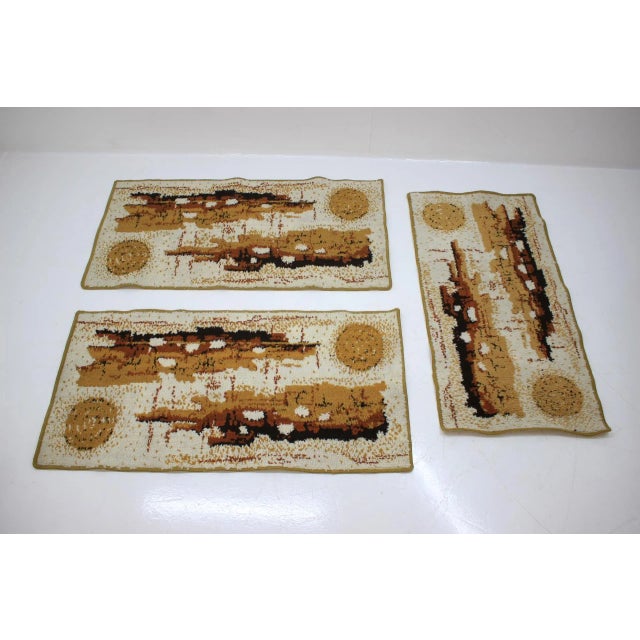 Beige Vintage Czech Rugs, 1980s, Set of 3 For Sale - Image 8 of 8