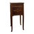 Antique Marble-Top Wooden Nightstand / Bedside Cabinet With Porcelain Interior & Inlaid Accent. For Sale In Seattle - Image 6 of 10