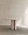 Roman dining table ii in cappucino limestone by paloma editions dimensions: d 130 x w 130 x h 75 cm. Materials: limestone....
