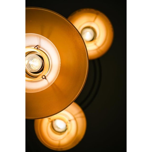 Ringkrone Ceiling Lamp in Bakelite, Brass, and Glass from Poul Henningsen, 1930s For Sale - Image 3 of 9