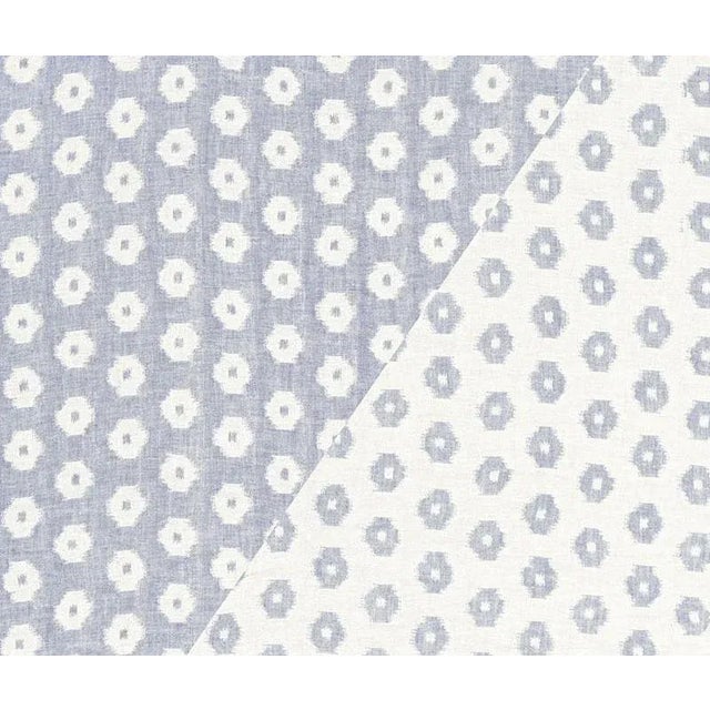 Mid-Century Modern Sample - Schumacher Timur Weave Fabric in Indigo For Sale - Image 3 of 3