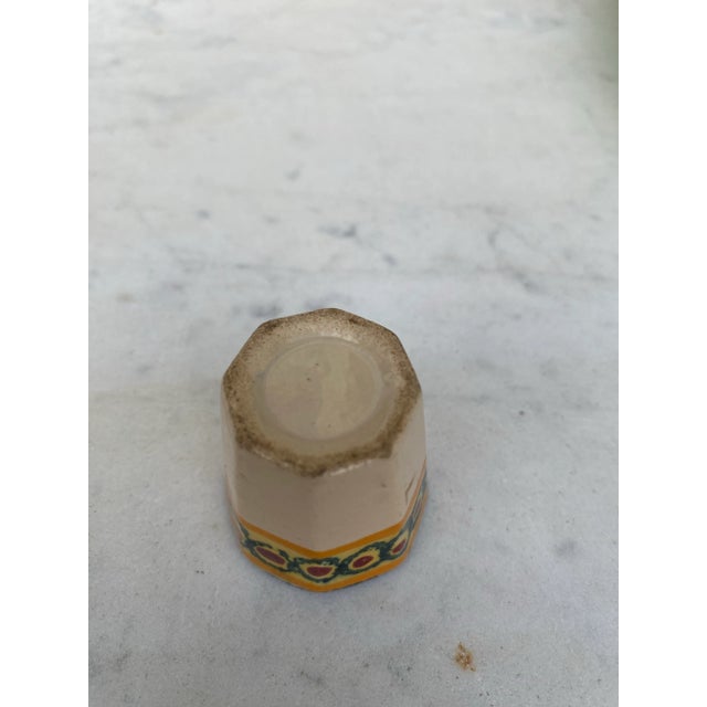 Henriot Quimper Petite French Faience Quimper Cup Circa 1940 For Sale - Image 4 of 4