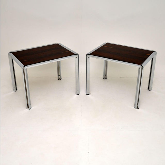 Vintage Italian Chrome Side Tables, 1960s, Set of 2 For Sale - Image 9 of 9