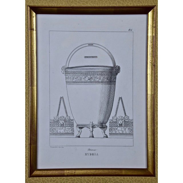 Traditional Three 19th C. Engravings of Classical Italian Bronze Architectural Elements, 1889 For Sale - Image 3 of 12